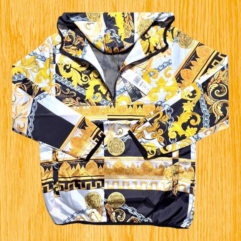 Luxury Preppy Gold And Medusa HipHop Trap Designer Streetwear Jacket Men’s M NWT